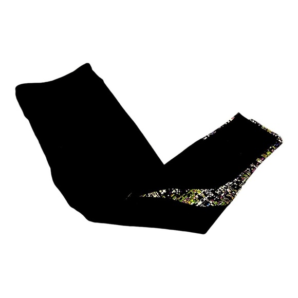 FABLE-TICS  Women’s Yoga 🧘 Pants Size XL Black and Colorful Design - Picture 1 of 6